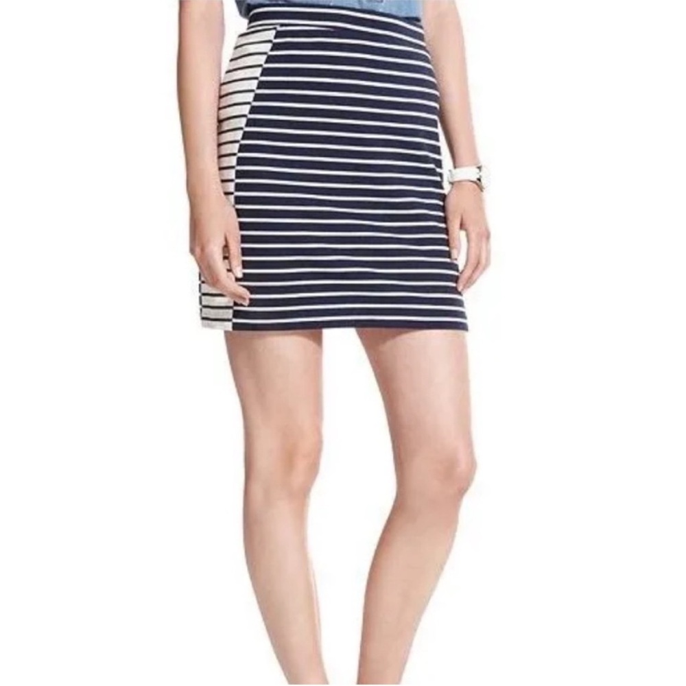 Tommy Hilfiger Women's Stripe Nautical Mini Skirt 100% Cotton Elastic Waist XL